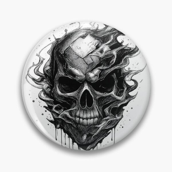 Item preview, Dark Gothic Skull Illustration Streetwear Grunge Skull Graphic designed and sold by Sunny Flamingo Studio.