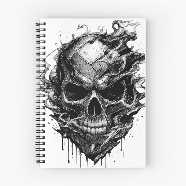 Item preview, Dark Gothic Skull Illustration Streetwear Grunge Skull Graphic designed and sold by Sunny Flamingo Studio.