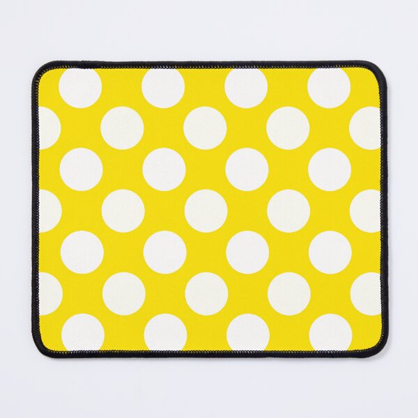 Item preview, White Large Polka dots on Vivid Yellow  designed and sold by POLKAIWERX.