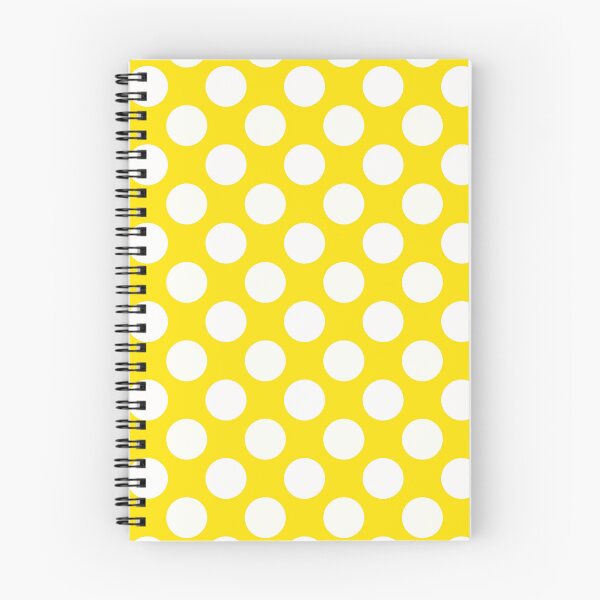 Item preview, White Large Polka dots on Vivid Yellow  designed and sold by POLKAIWERX.