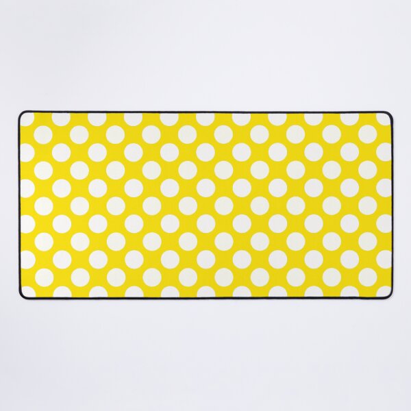 Item preview, White Large Polka dots on Vivid Yellow  designed and sold by POLKAIWERX.