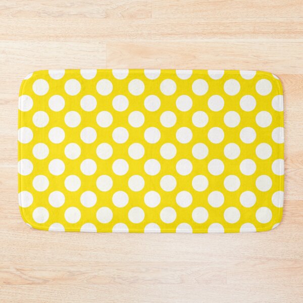Item preview, White Large Polka dots on Vivid Yellow  designed and sold by POLKAIWERX.
