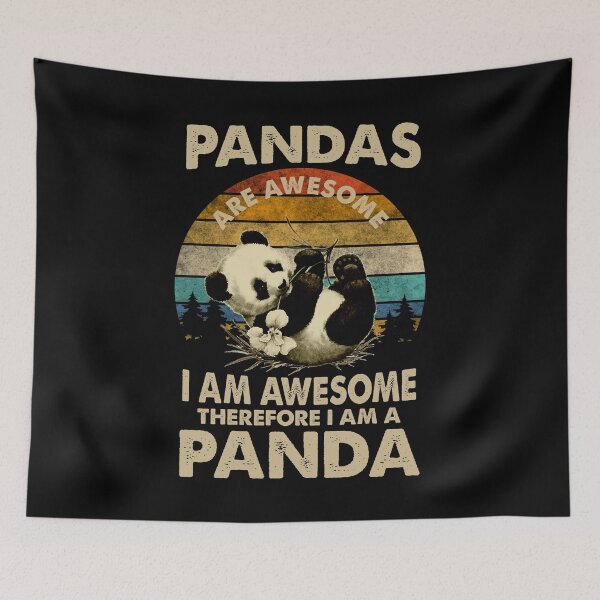 Item preview, Retro Awesome Panda designed and sold by spellmadebylee.