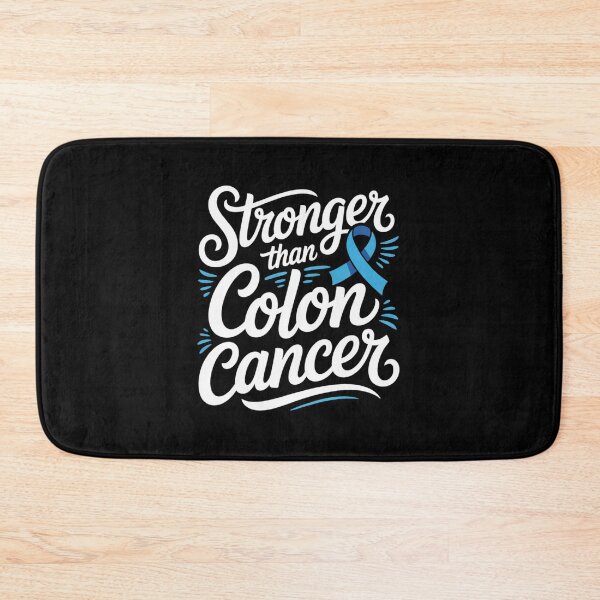 Item preview, Stronger Than Colon Cancer Blue Ribbon Script Shirt Wing Burst Accent Awareness Tee designed and sold by DarylWelsh2024.