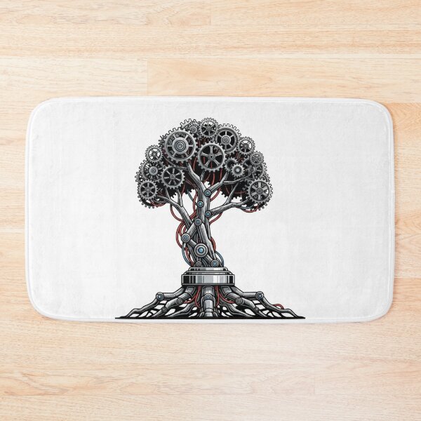 Item preview, Steampunk Mechanical Tree Sci Fantasy Art designed and sold by Dzblack.
