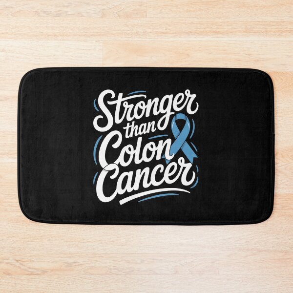 Item preview, Stronger Than Colon Cancer Swash Script Shirt Tall Blue Ribbon Colon Cancer Awareness Tee designed and sold by DarylWelsh2024.