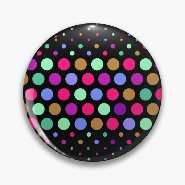Item preview, Colorful Dotwave Polka Dot on Black  designed and sold by POLKAIWERX.