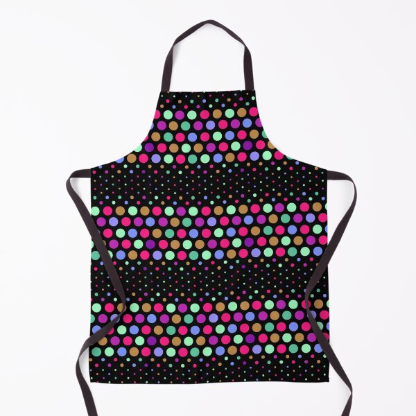 Item preview, Colorful Dotwave Polka Dot on Black  designed and sold by POLKAIWERX.