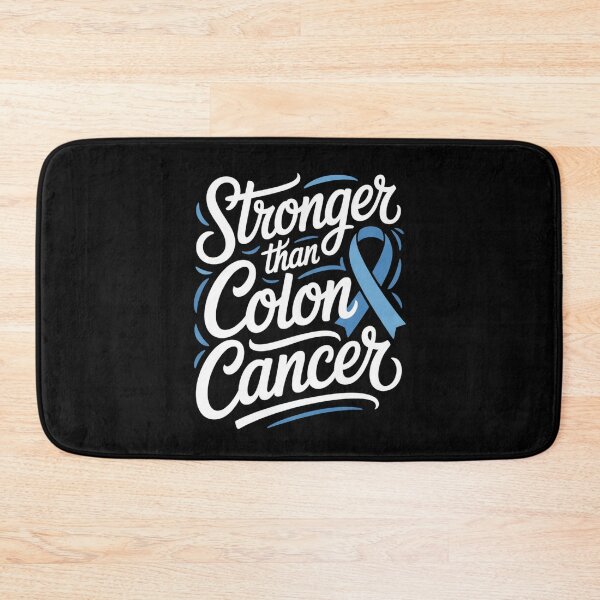 Item preview, Stronger Than Colon Cancer Blue Vine Accent Script Shirt Long Ribbon Awareness Tee designed and sold by DarylWelsh2024.