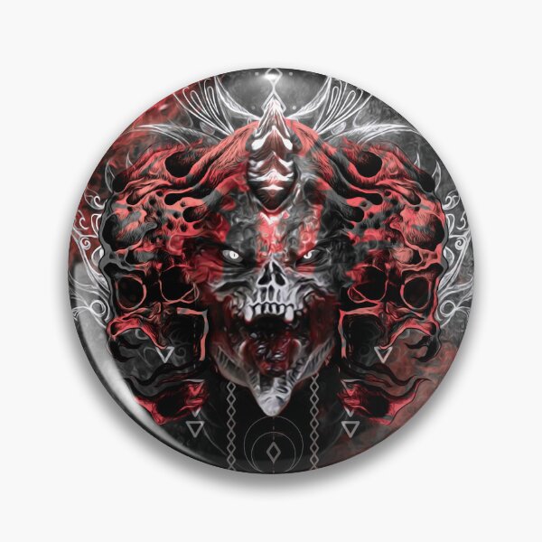 Item preview, Infernal Demon Skull Art - Hellfire Gothic Monster & Dark Fantasy Horror designed and sold by yuvimaginaria.