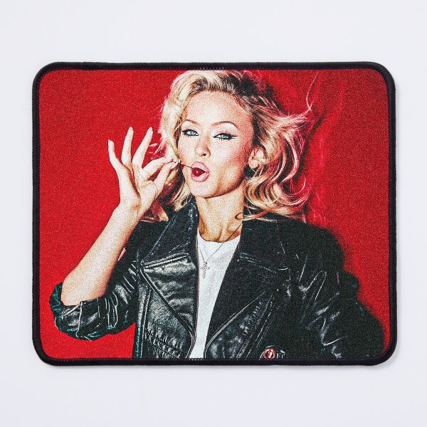 Item preview, Zara Larsson eats a cherry, retro (fan art) designed and sold by PopCultureAndStuff.