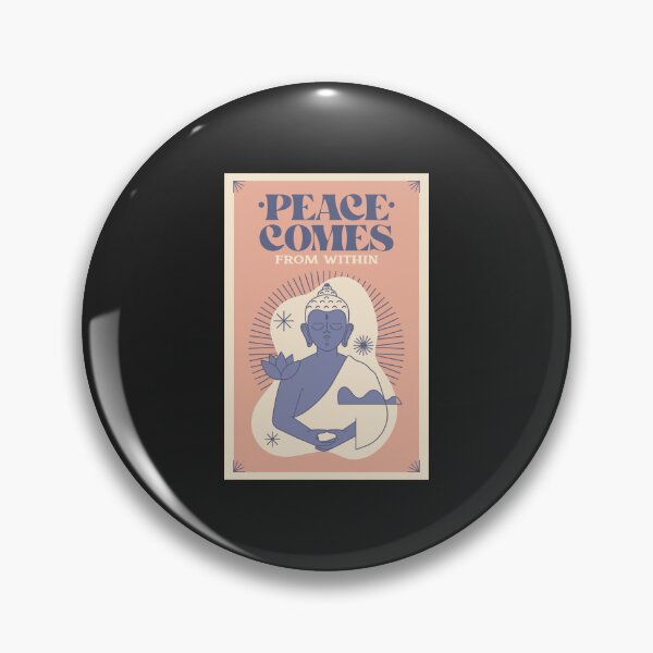 Item preview, peace comes from within buddha quote designed and sold by WellspringXflow.