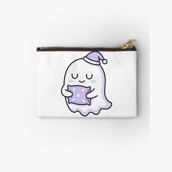 Item preview, Sleepy Ghost with Starry Pillow Kawaii Art designed and sold by ixavee.