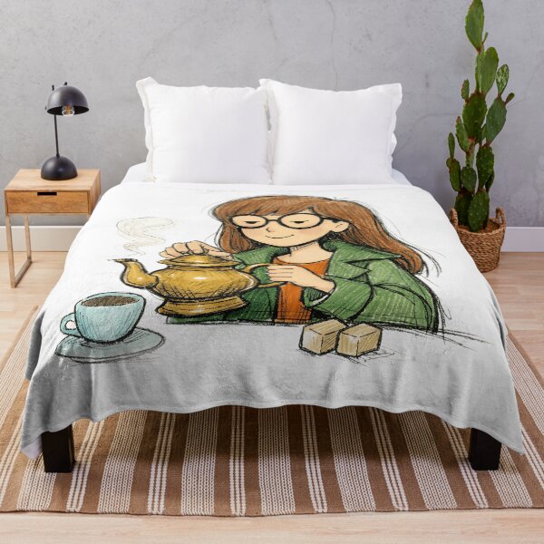 Item preview, DARIA WITH ANTIQUE TEAPOT designed and sold by LIS AND MELIVERSO.
