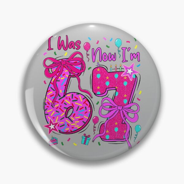 Item preview, 7th Birthday Girl I was 6 Now I'm 7 Year Old 67 Birthday designed and sold by mjohnson9.