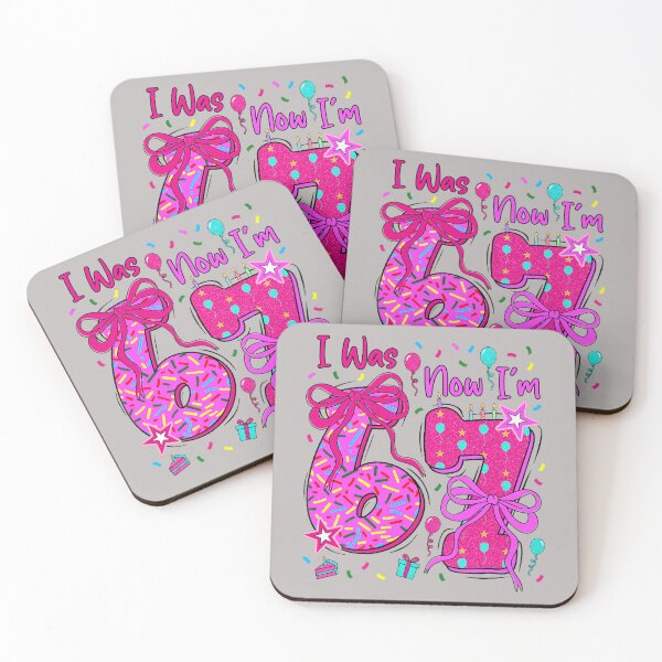 Item preview, 7th Birthday Girl I was 6 Now I'm 7 Year Old 67 Birthday designed and sold by mjohnson9.