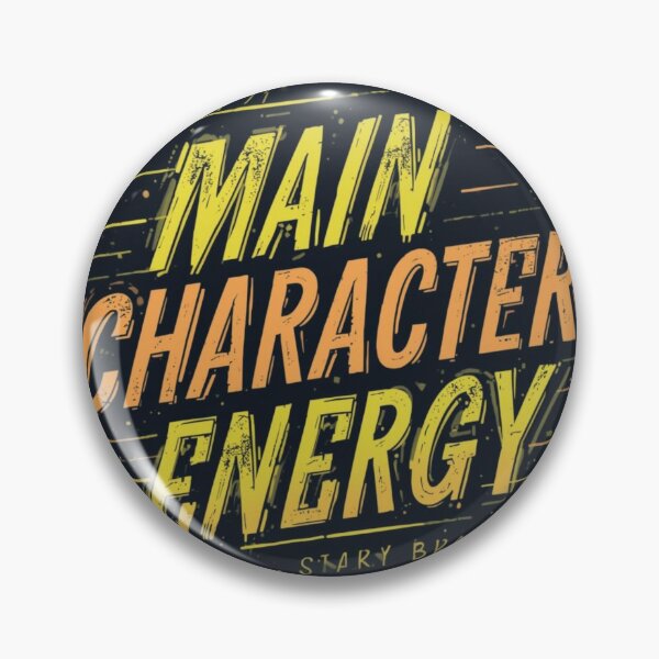 Item preview, Main Character Energy – Motivational Aesthetic Quote designed and sold by Saynix.