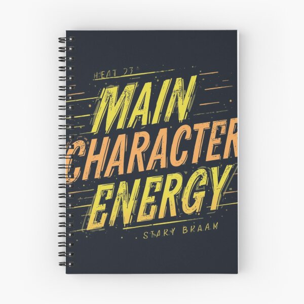 Item preview, Main Character Energy – Motivational Aesthetic Quote designed and sold by Saynix.