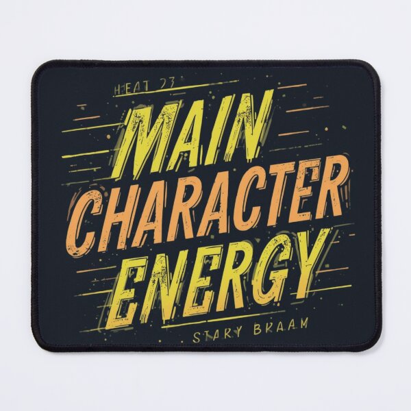 Item preview, Main Character Energy – Motivational Aesthetic Quote designed and sold by Saynix.