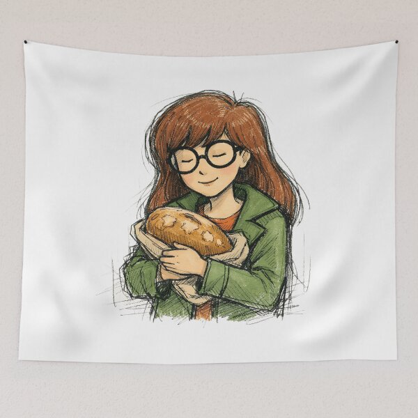 Item preview, Daria with rustic bread designed and sold by LIS AND MELIVERSO.