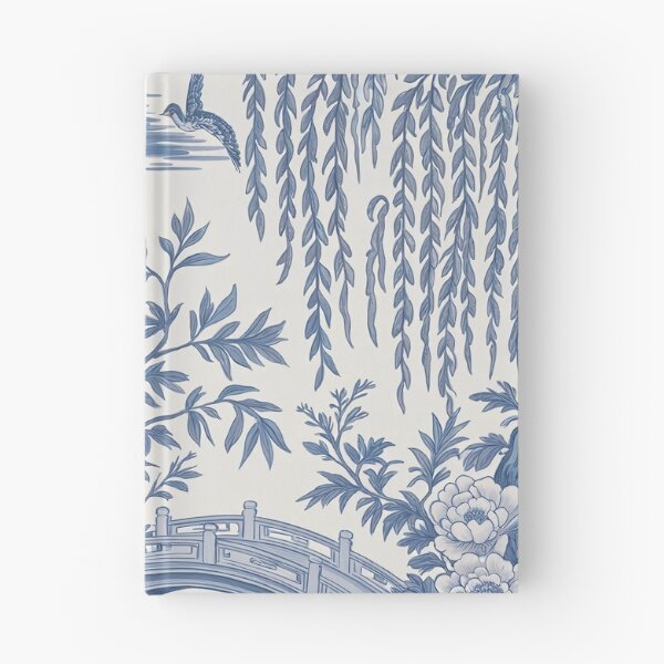 Item preview, Blue Willow Chinoiserie Pattern – Vintage Cobalt Porcelain Floral Wallpaper Design designed and sold by Tamas Das.
