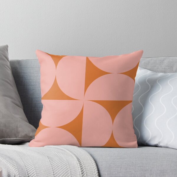 Item preview, Bold Bauhaus Mid Century Minimalism 5 Pink and Orange designed and sold by colourpoems.
