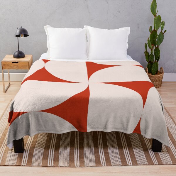 Item preview, Bold Bauhaus Mid Century Minimalism 10 Red and White designed and sold by colourpoems.