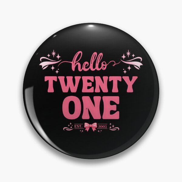 Item preview, Hello 21 Coquette Birthday – Cute Bow Aesthetic 21st Birthday Girl Design designed and sold by Teetreasure2.