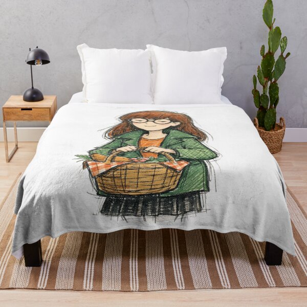 Item preview, Daria with Wicker Basket designed and sold by LIS AND MELIVERSO.