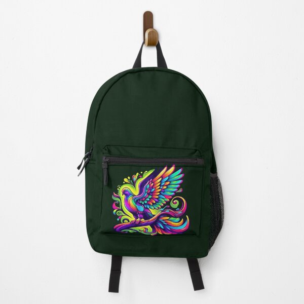 Item preview, Neon Phoenix Dove – Vibrant Bird Artwork designed and sold by Dogandesighn.