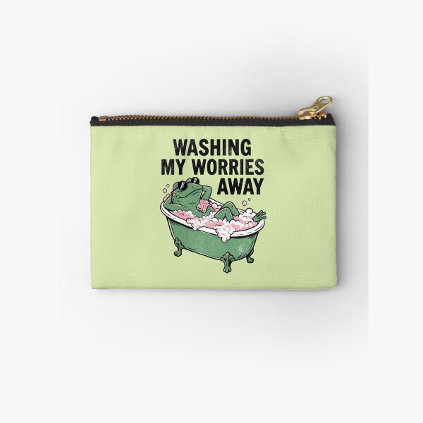 Item preview, The Serene Frog: Washing My Worries Away designed and sold by AwesomeBeyondLimits.
