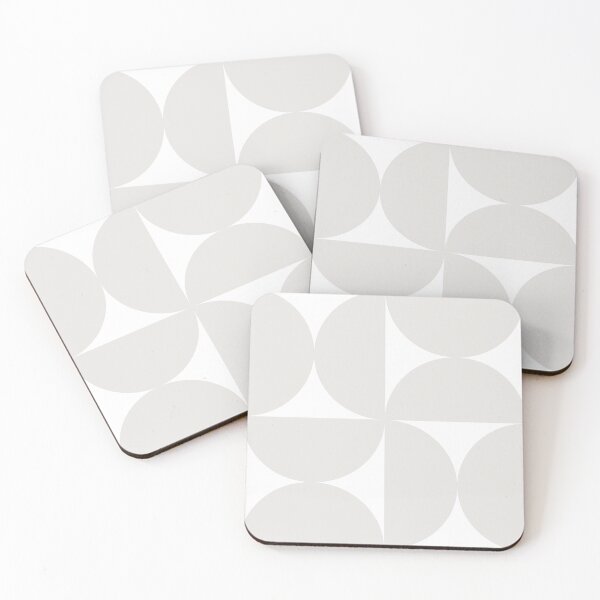 Item preview, Bold Bauhaus Mid Century Minimalism 17 Grey and White designed and sold by colourpoems.