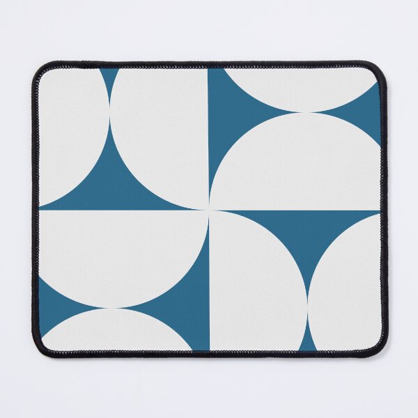Item preview, Bold Bauhaus Mid Century Minimalism 20 Blue and White designed and sold by colourpoems.