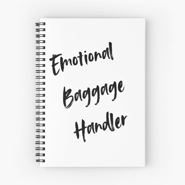 Item preview, Emotional Baggage Handler - Black Tilted Text  designed and sold by 11-Designs.
