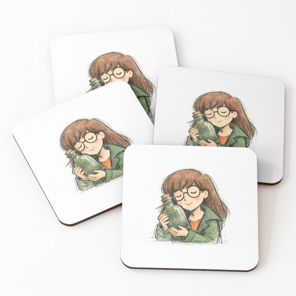 Item preview, Daria with vintage bottle designed and sold by LIS AND MELIVERSO.