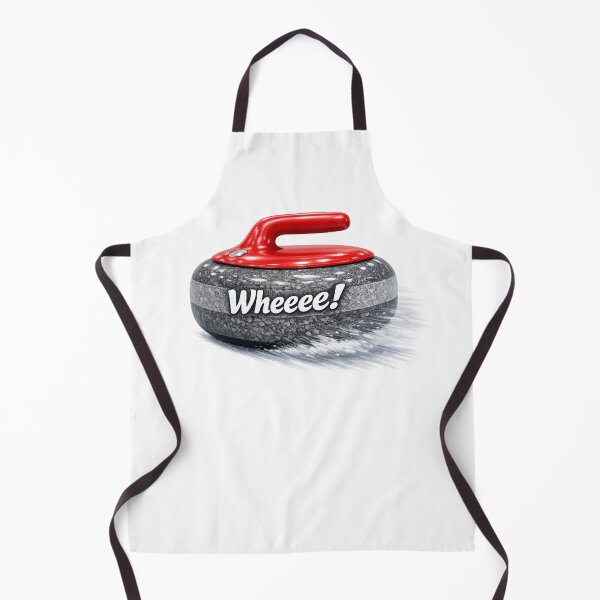 Item preview, Funny Curling Stone “Wheeee!” Design designed and sold by myforestfog.