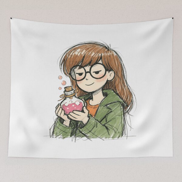 Item preview, Daria with potion bottle designed and sold by LIS AND MELIVERSO.