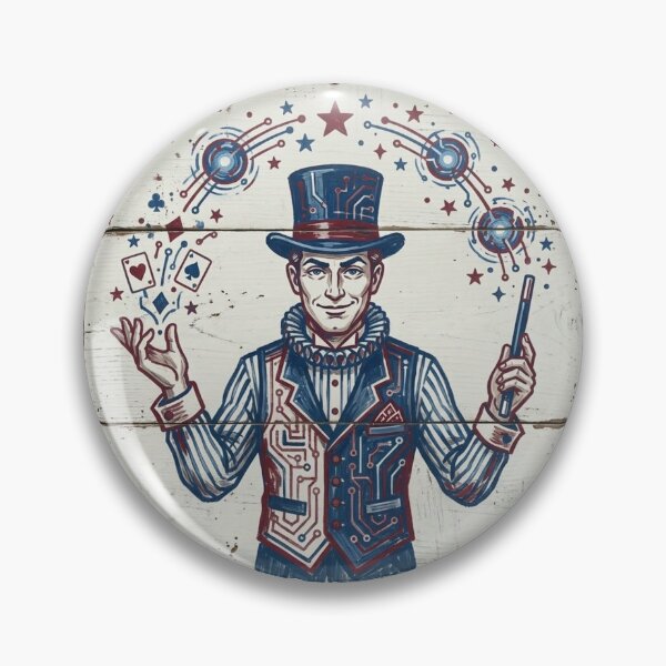 Item preview, Vintage Circuit Magician Juggling Cards Art designed and sold by octozap.