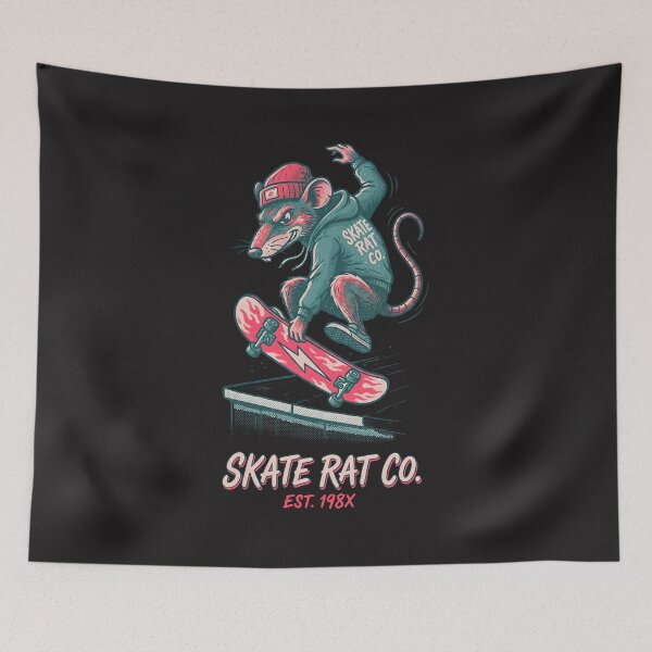 Item preview, Skate Rat Co: The Retro Street Shredder designed and sold by AwesomeBeyondLimits.