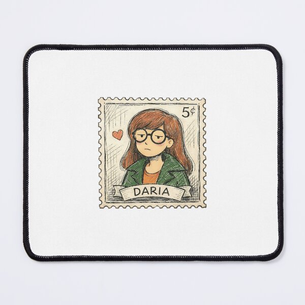 Item preview, DARIA WITH VINTAGE POSTMART designed and sold by LIS AND MELIVERSO.