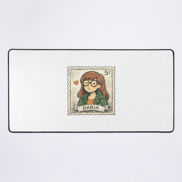 Item preview, DARIA WITH VINTAGE POSTMART designed and sold by LIS AND MELIVERSO.