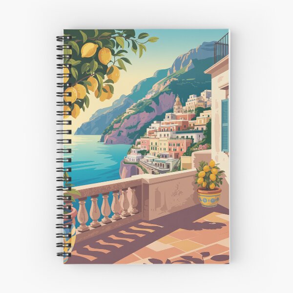 Item preview, Póster vintage de Positano, Costa Amalfitana: Arte mural retro de la Riviera Italiana de los años 50 designed and sold by Tamas Das.