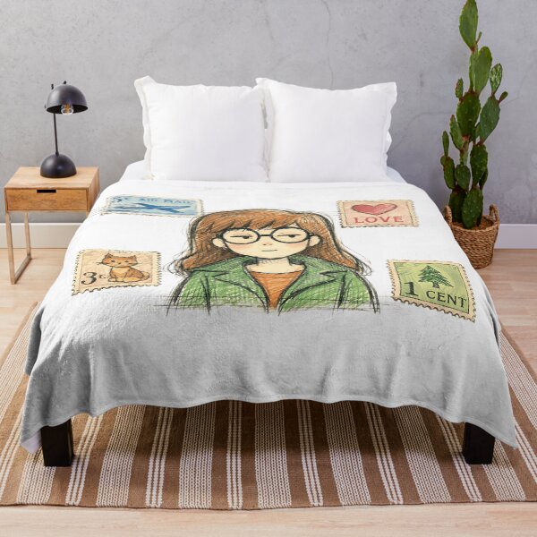 Item preview, DARIA WITH VINTAGE STAMPS designed and sold by LIS AND MELIVERSO.