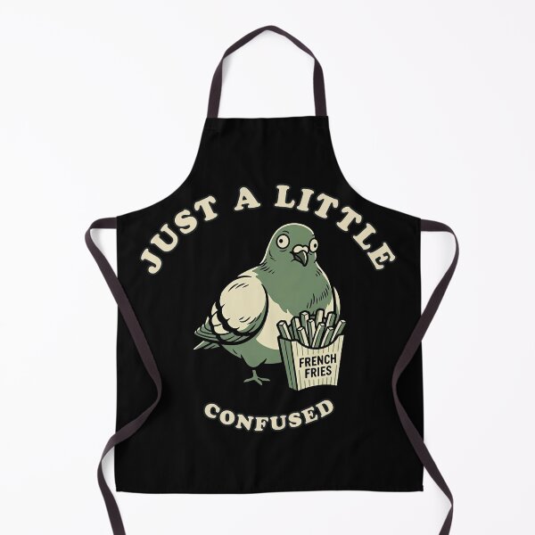 Item preview, Just a Little Confused | Funny Pigeon with French Fries designed and sold by Akio Saiko.