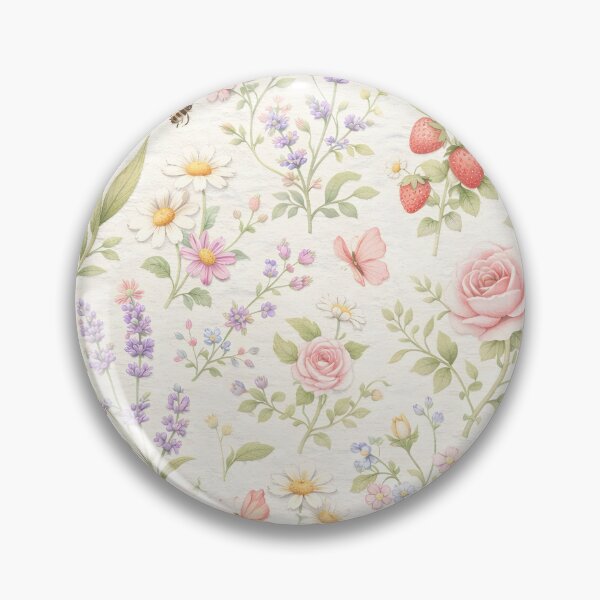 Aperçu de l'œuvre Coussin décoratif vintage à motif floral aquarelle botanique créée et vendue par FestivityFinds.