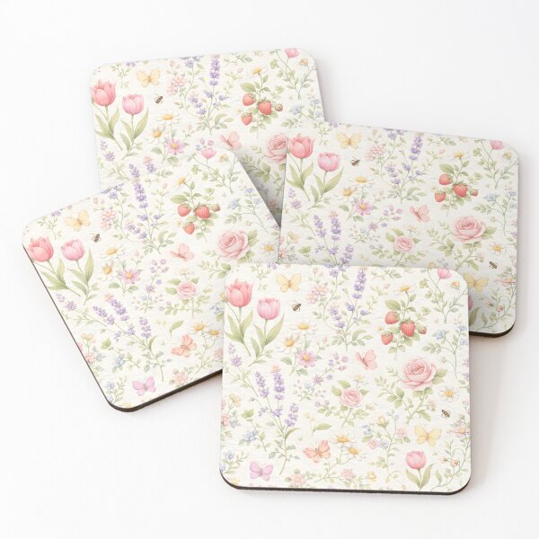 Artikelvorschau, Vintage-Blumengarten-Aquarell-Botanisches Dekokissen entworfen und verkauft von FestivityFinds.