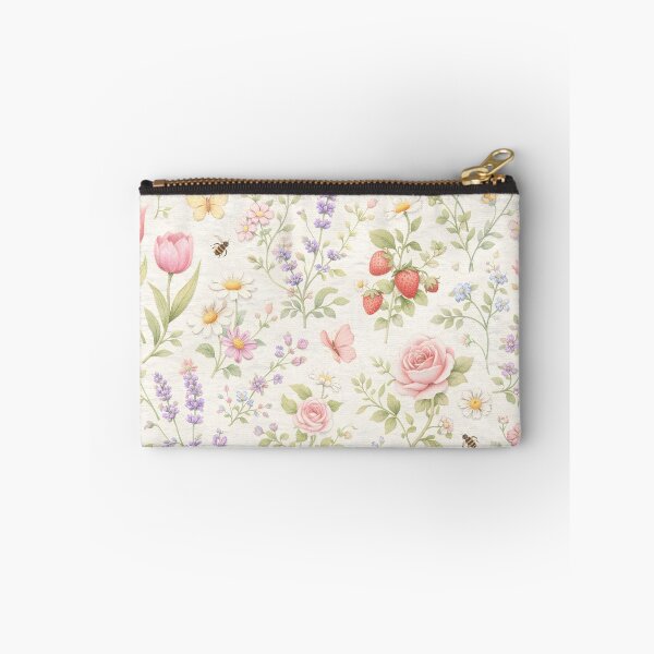 Aperçu de l'œuvre Coussin décoratif vintage à motif floral aquarelle botanique créée et vendue par FestivityFinds.