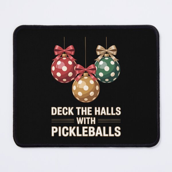 Item preview, Christmas Pickleball , DECK THE HALLS with PICKLEBALLS designed and sold by IdunayaStore.