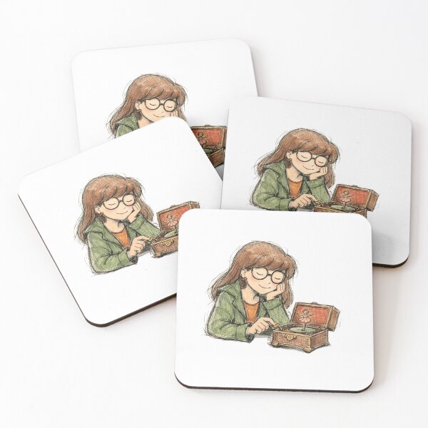 Item preview, DARIA WITH ANTIQUE MUSIC BOX designed and sold by LIS AND MELIVERSO.