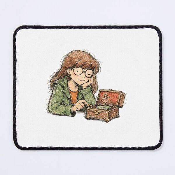 Item preview, DARIA WITH ANTIQUE MUSIC BOX designed and sold by LIS AND MELIVERSO.